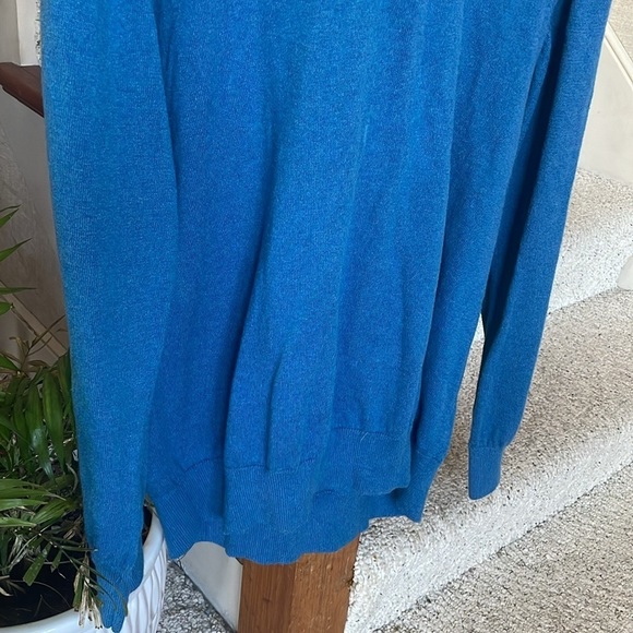 LL Bean Cotton Cashmere Quarter Zip Sweater - Picture 3 of 9